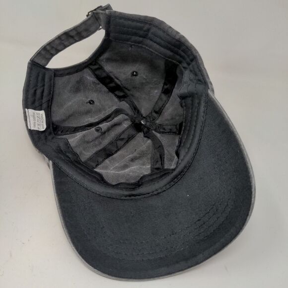 Unbranded Men's Slideback Hat Gray Adjustable Blank 100% Cotton - Picture 6 of 7